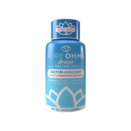 Pure Ohms | Breeze 7-Hydroxymitragynine + Kava Liquid Extract Shot