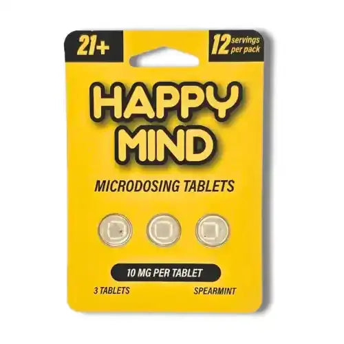 yellow package with three tablets - spearmint