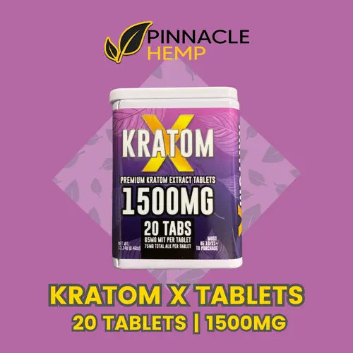 Pinnacle Hemp | KratomX Tablets - 1500mg