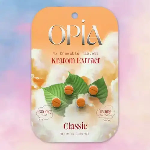 OPiA Kratom Extract Tablets - orange package - classic flavor