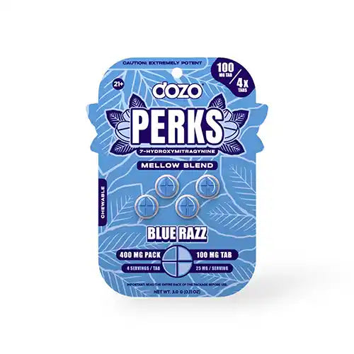dozo perks blue razz - blue package