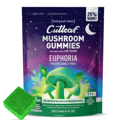 Cutleaf | Mushroom Gummies - Sunset - 1000mg