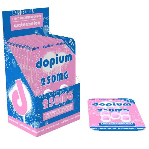 dopium 250mg - watermelon - light pink and blue packaging