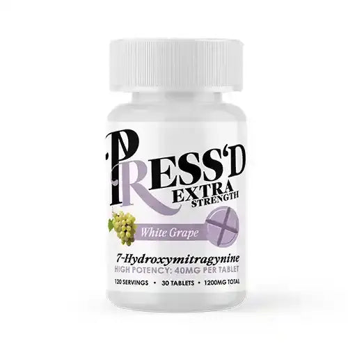 7OH tablets - white bottle with purple lettering - white grape