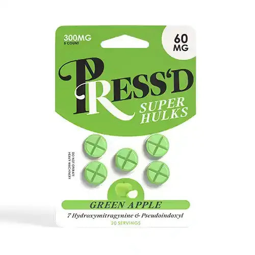 Press'd | Super Hulks - 7OH & Pseudo Tablets - 60mg Each, 5ct