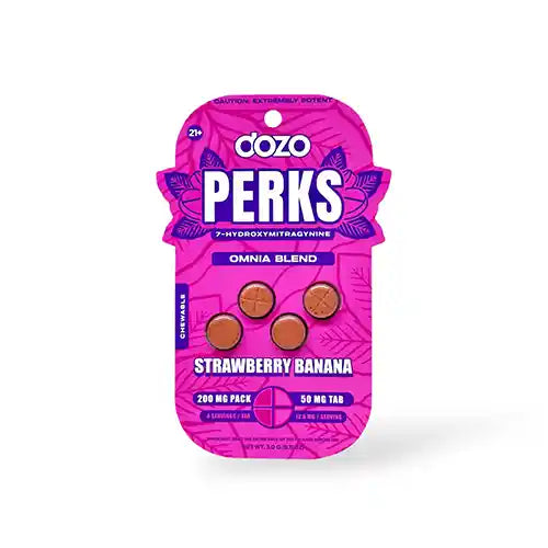 strawberry banana dozo perks - pink package