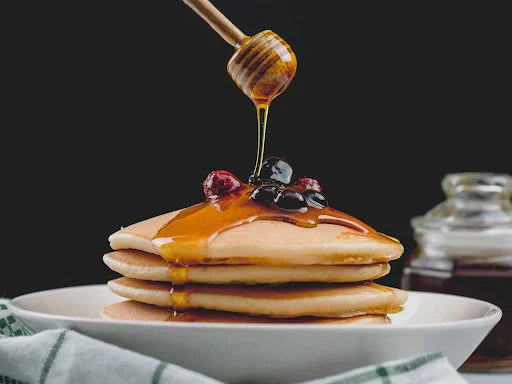 Mad Honey - pancakes with honey drizzle