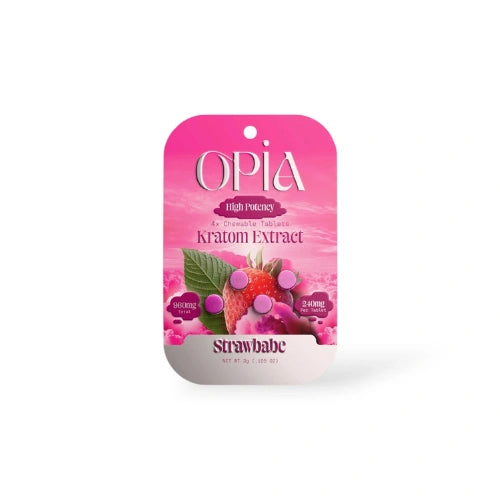 OPIA kratom tablets straw babe
