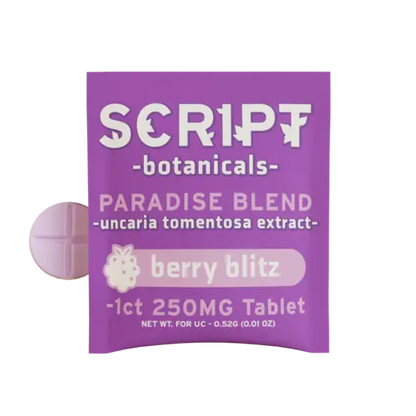 Script Botanicals - Paradise Blend Single Tablet - 250mg