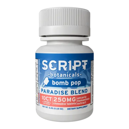 Script Botanicals - Paradise Blend Tablets - 10ct - 2500mg