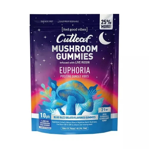 Cutleaf | Euphoria Mushroom Gummies - Sunset - 1000mg