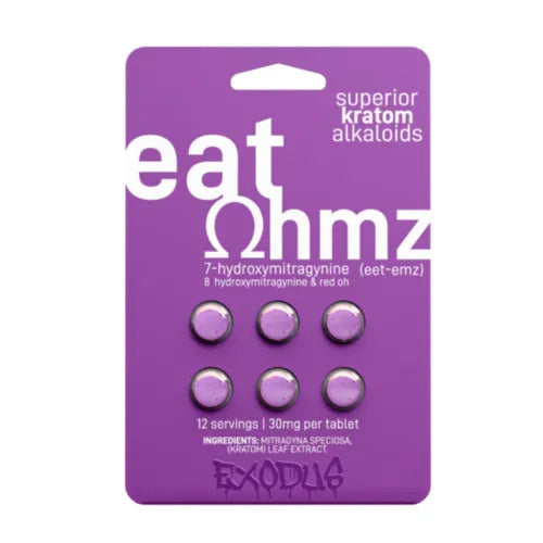 purple box of exodus eat ohmz 7-oh tablets