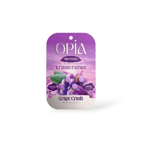 OPIA kratom tablets grape crush