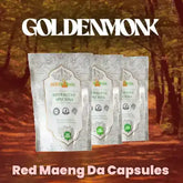 Golden Monk | Red Maeng Da Capsules - 500mg Each