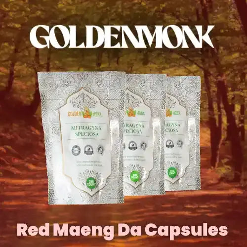 Golden Monk | Red Maeng Da Capsules - 500mg Each