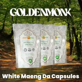 Golden Monk | White Maeng Da Kratom Capsules - 500mg Each
