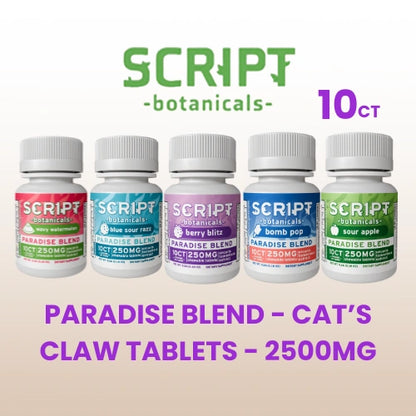 Script Botanicals - Paradise Blend Tablets - 10ct - 2500mg