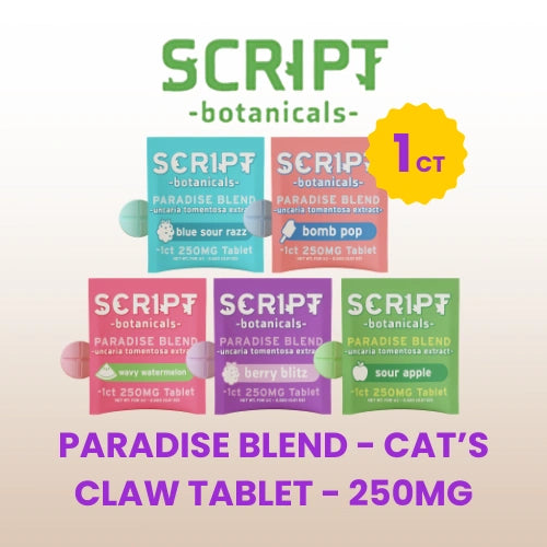 Script Botanicals - Paradise Blend Single Tablet - 250mg