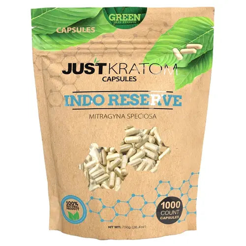 JustKratom | Green Indo Reserve Kratom Capsules