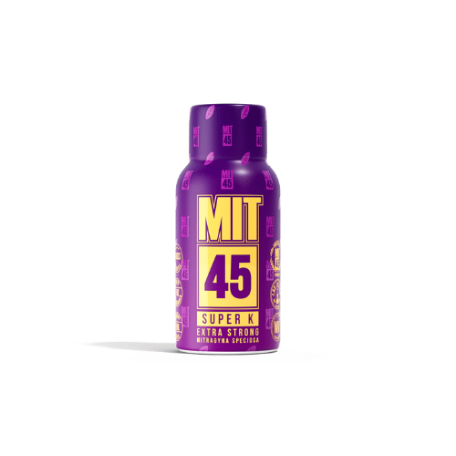 purple bottle with gold logo and text