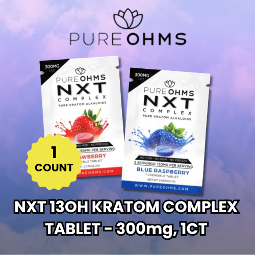 Pure Ohms - NXT - Complex 13OH Kratom Tablets - 300mg