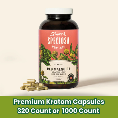 super speciosa red maeng da 320 count jar