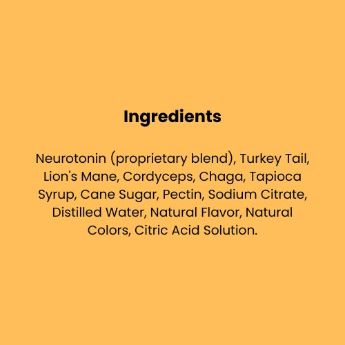 mushroom gummies ingredients