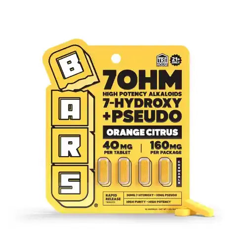 TREHouse BARS light yellow package with four tablets