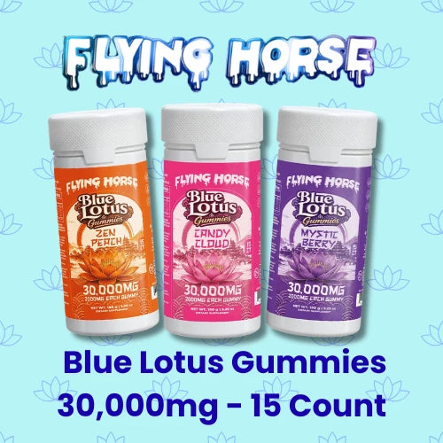 flying horse blue lotus gummies group