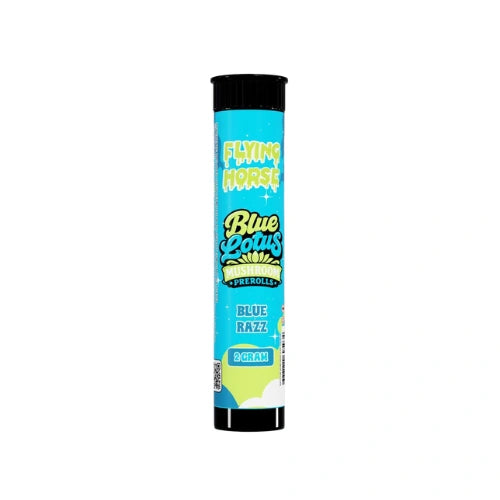 flying horse blue lotus prerolls - blue razz