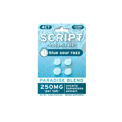 Script Botanicals - Paradise Blend Tablets - 4ct - 1000mg