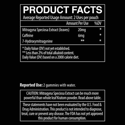 back label black and white text product facts