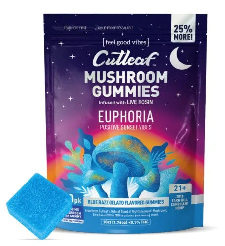 Cutleaf | Euphoria Mushroom Gummies - Sunset - 1000mg