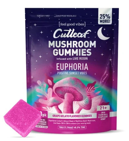 Cutleaf | Euphoria Mushroom Gummies - Sunset - 1000mg