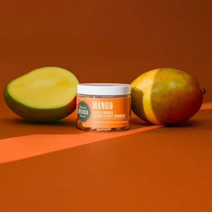 extra strength Mango gummies with mango fruits