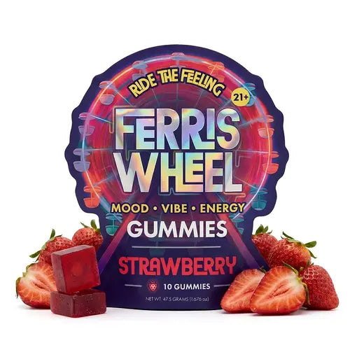 strawberry gummies ferris wheel