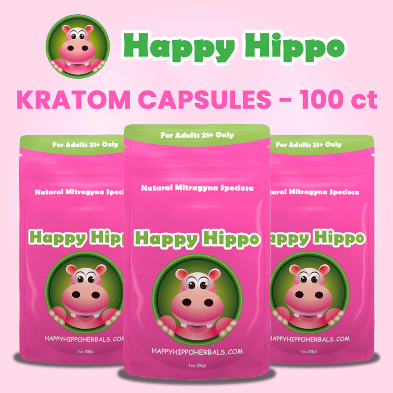 Happy Hippo | Kratom Capsules 100ct