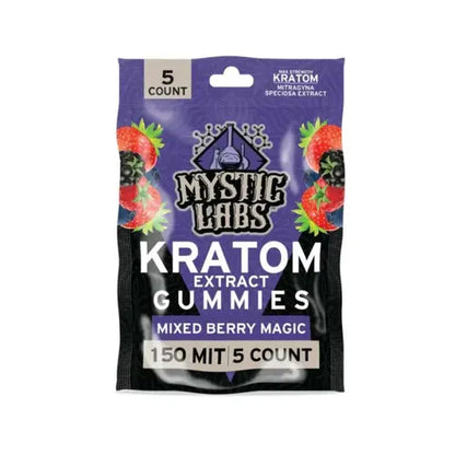 mixed berry magic kratom gummies