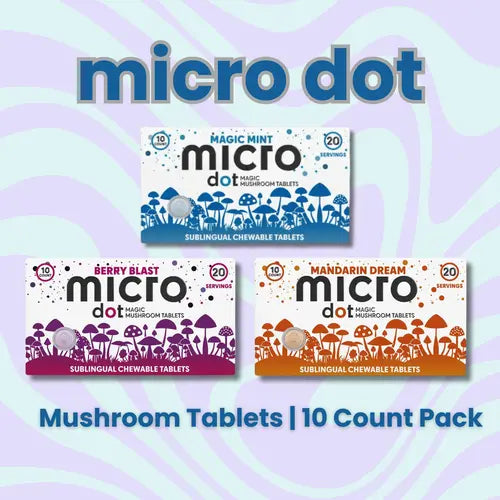 Micro Dot | Mushroom Tablets - 10 Count Pack - Magic Mint