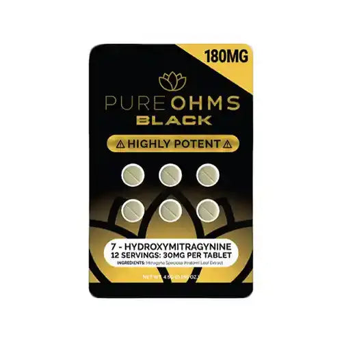 Pure Ohms Black | 7OH Tablets - 30mg - 6ct