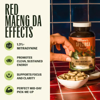 super speciosa red maeng da effects