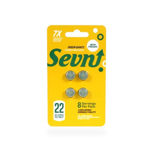 sevn green giants 4 tablets in yellow blister pack
