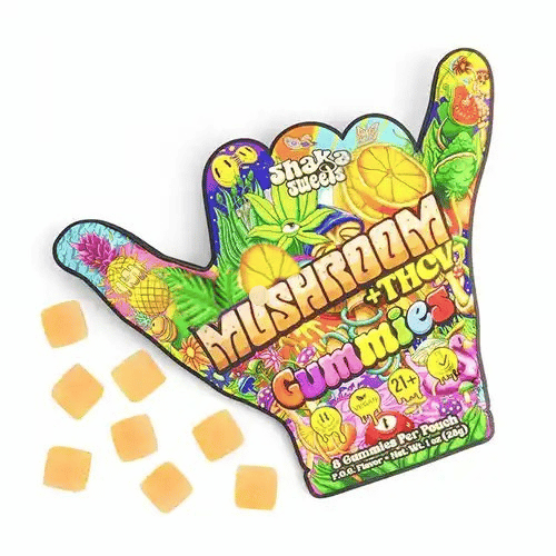 Shaka Sweets | Mushroom Gummies + 40mg THCV - P.O.G.