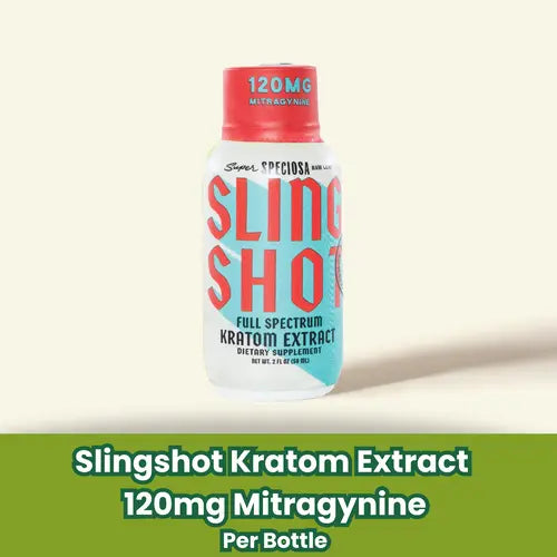 super speciosa kratom shot against tan background
