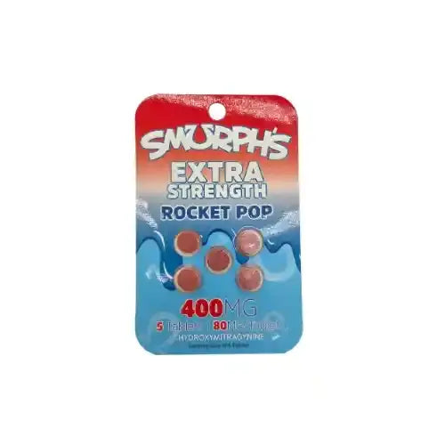 smurphs extra strength 7oh tablets - rocket pop - red and blue blister pack