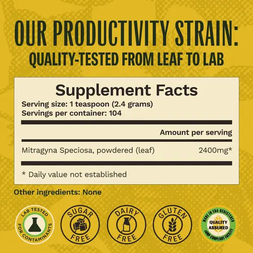 Super Speciosa | White Maeng Da Kratom Powder