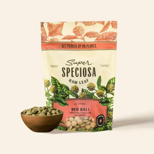 Super Speciosa | Red Bali Kratom Tablets