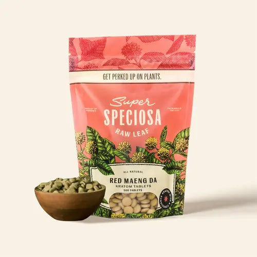 Super Speciosa | Red Maeng Da Kratom Tablets