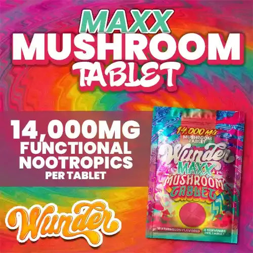Wunder - Maxx Mushroom Tablet - 14,000mg